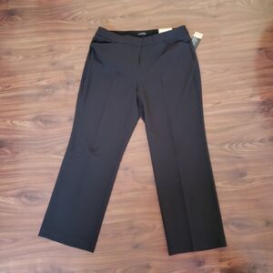 16W New Worthington Perfect Trouser Black Dress Pants